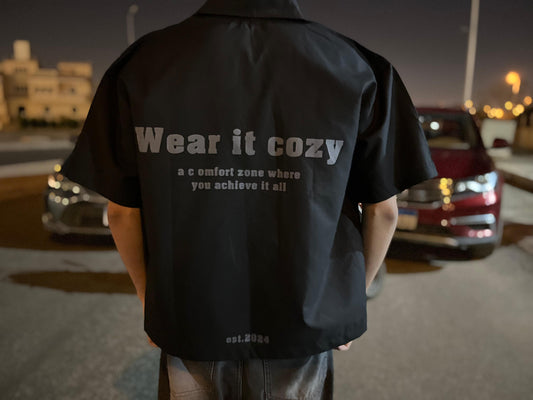 Cozic Zip up boxy fit - shirt